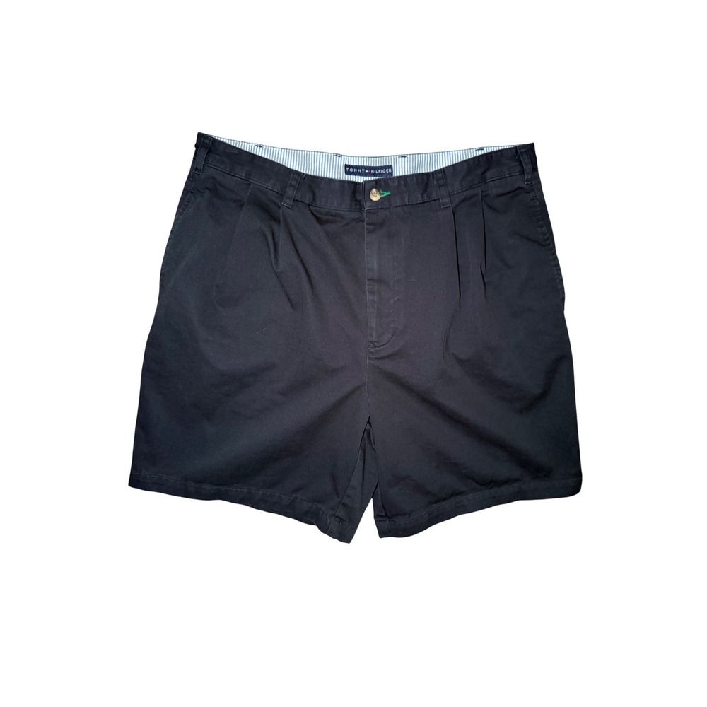 Tommy Hilfiger Chino Shorts Mens 38 Black Cotton